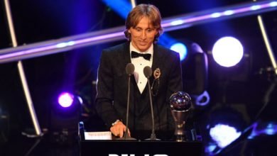 Luka Modric, Ganador del premio "The Best"