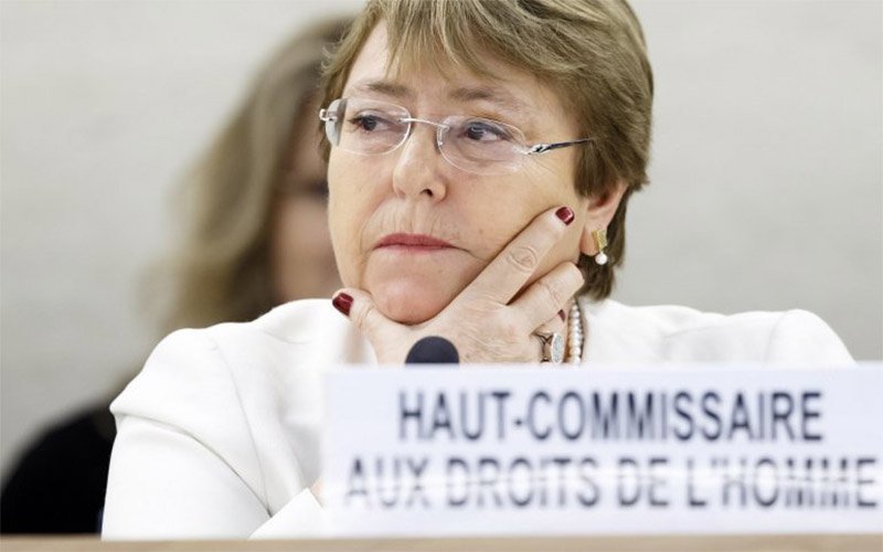 Alta Comisionada para los Derechos Humanos de la ONU, Michelle Bachelet
