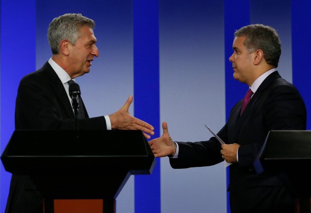 Presidente de Colombia Ivan Duque junto al Alto comisionado de la ONU Fllipo Grandi