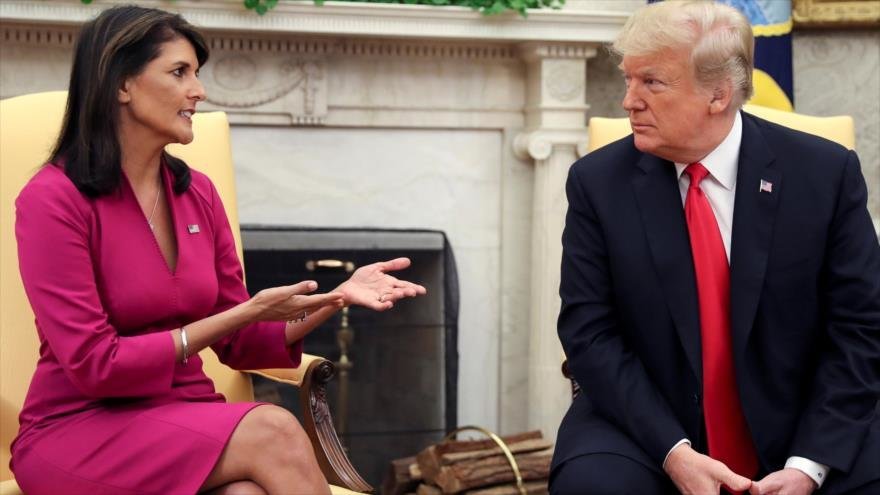 Embajadora de EE.UU. ante la ONU, Nikki Haley renunció a su cargo