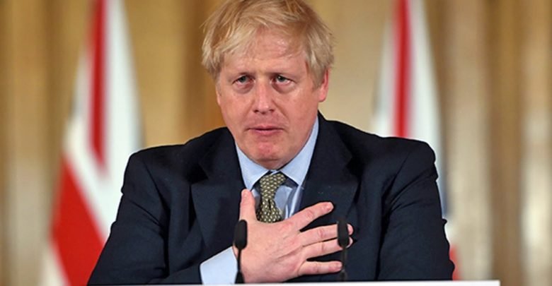 Foto - Boris Johnson recibe oxígeno en UCI