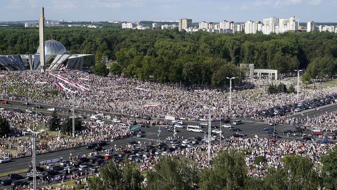 Foto - Bielorrusia mantiene protesta contra Lukashenko