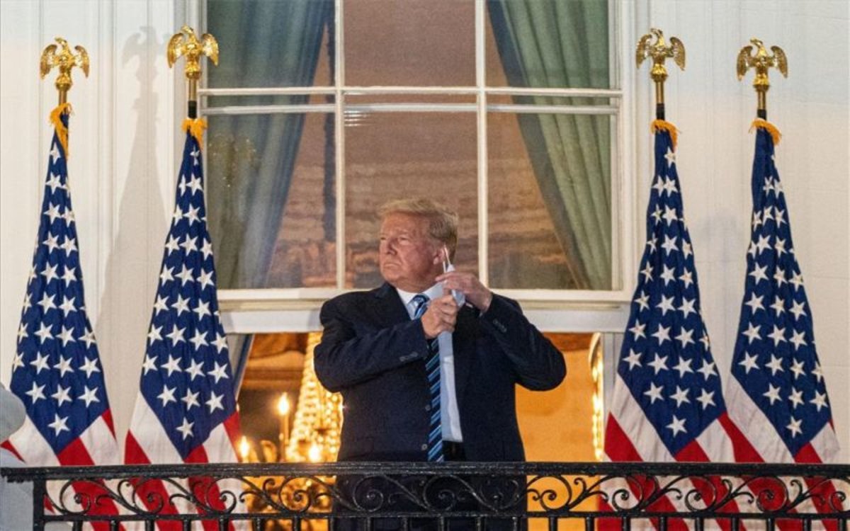 Foto - Trump regresó a la Casa Blanca