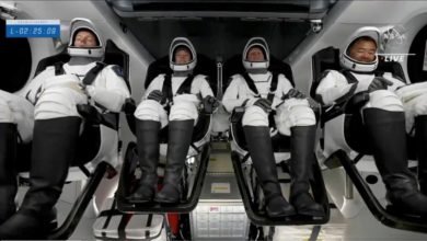 Foto - SpaceX lanzó su tercera misión tripulada al espacio