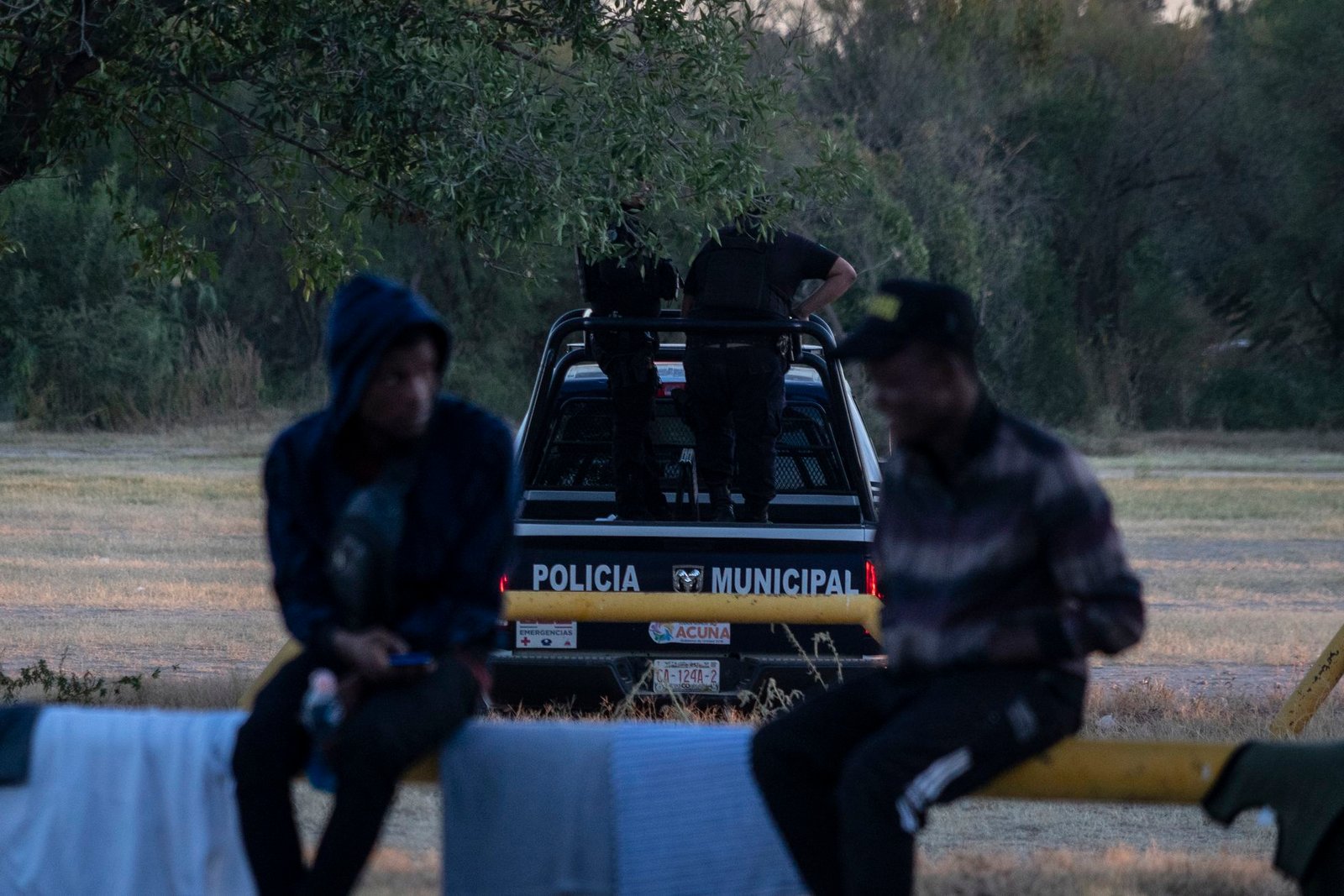 Haitianos detenidos.