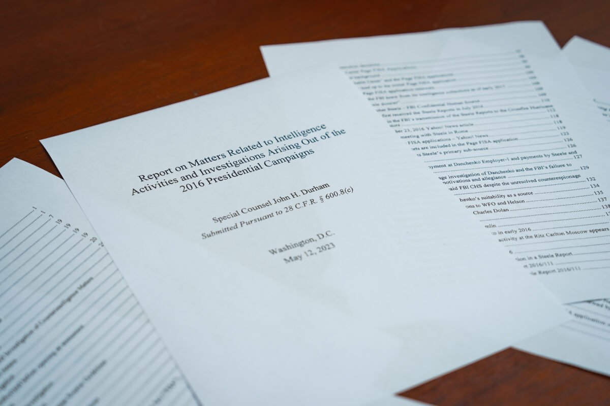 John Durham condenó al FBI y la CIA.