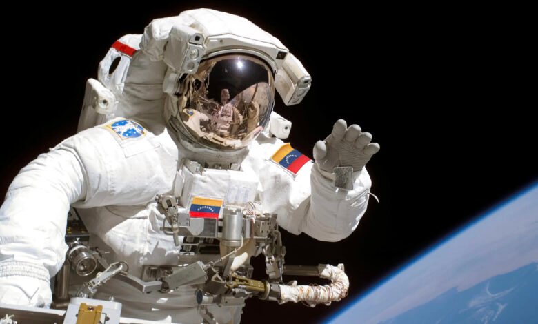 El astronauta venezolano.