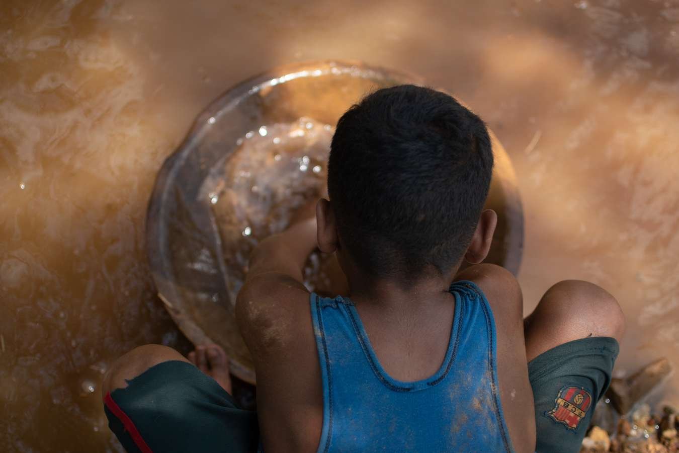 Niños mineros venezolanos.