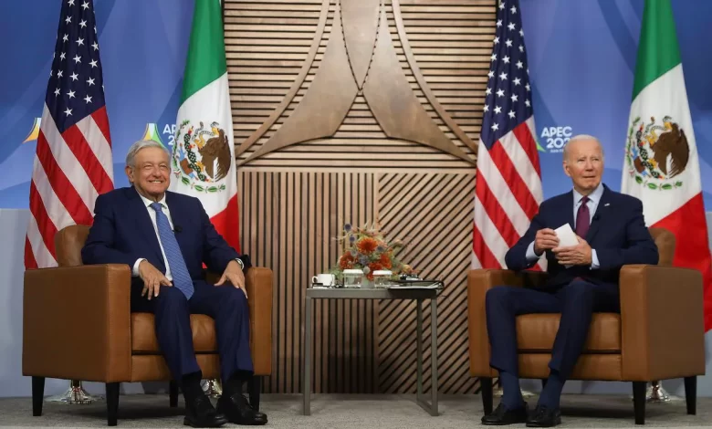 Reunión bilateral Biden-López Obrador.