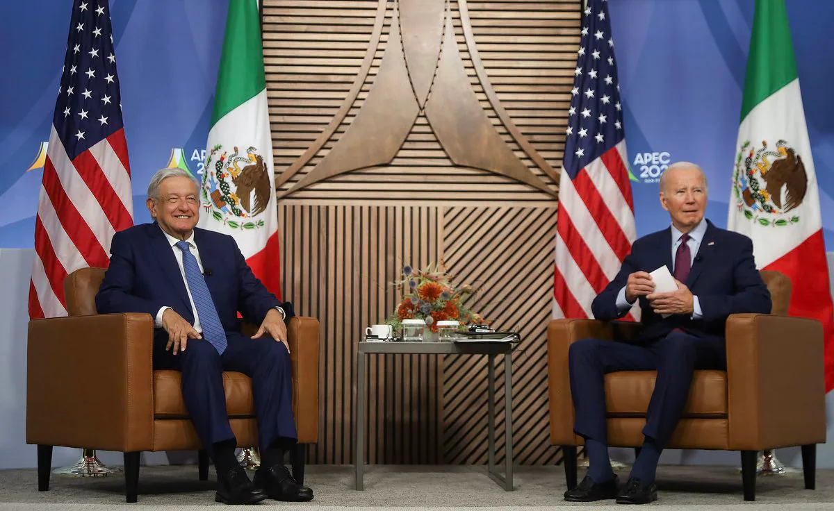 Reunión bilateral Biden-López Obrador.
