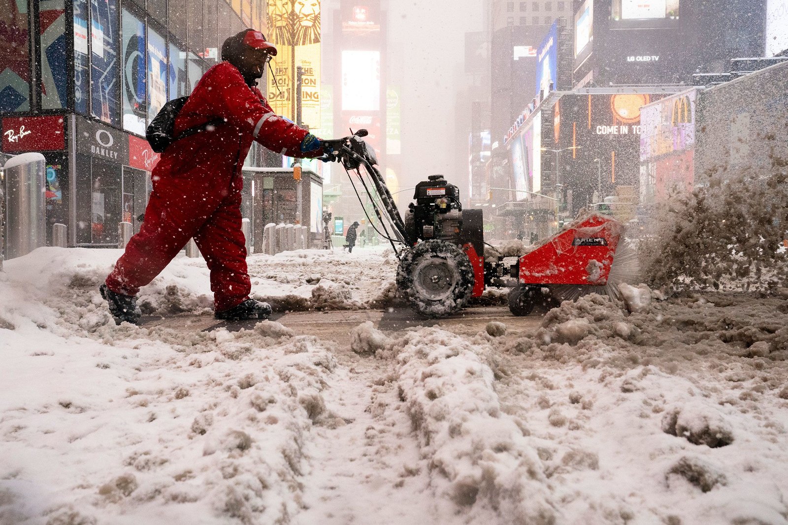40 pulgadas de nieve en el noreste.