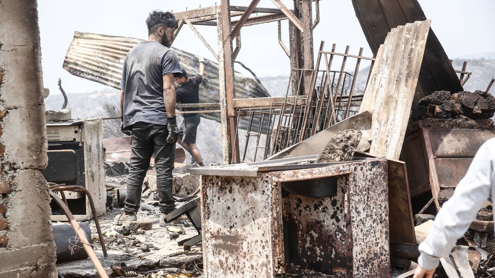Sospechosos de incendio en Valparaiso.