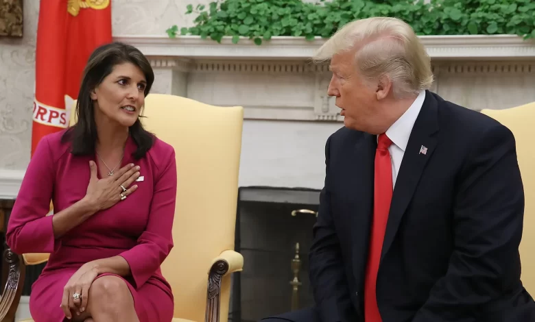 La batalla entre Nikki Haley y Trump.